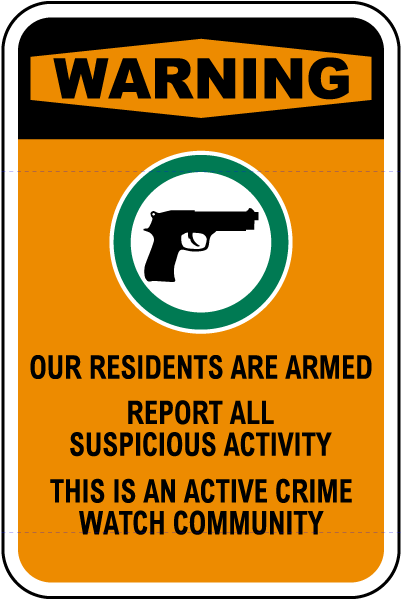 Active Crime Watch Community Sign
