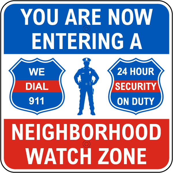 Neighborhood Watch Zone Sign