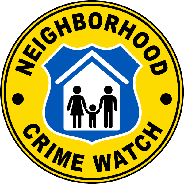 Neighborhodd Crime Watch Label