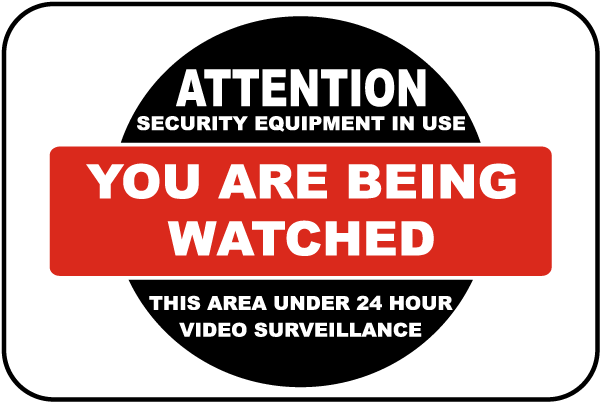 You Are Being Watched Sticker