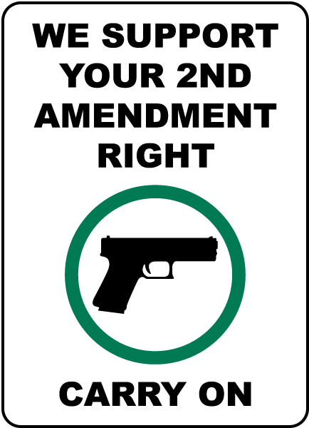 Lawful Concealed Carry Permitted Sign
