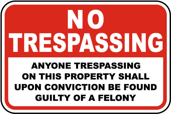 Found Guilty of A Felony Sign
