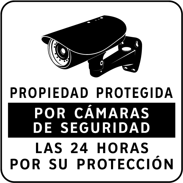 Spanish Property Under 24 Hour Surveillance Sign