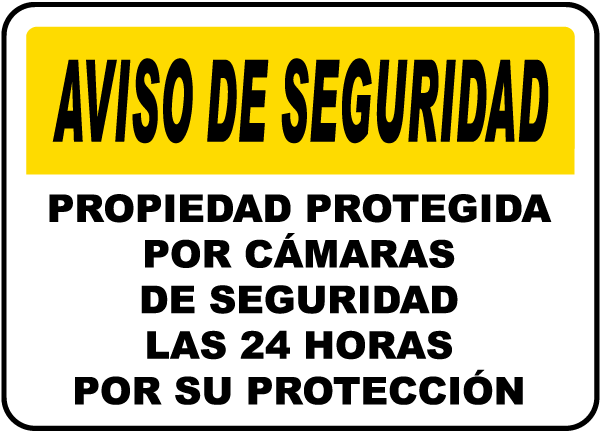 Spanish Property Under Surveillance Sign