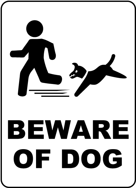 Beware of Dog Sign