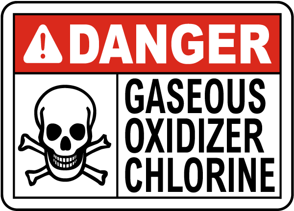 California Pool Chlorine Sign