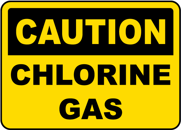 Chlorine Gas Sign