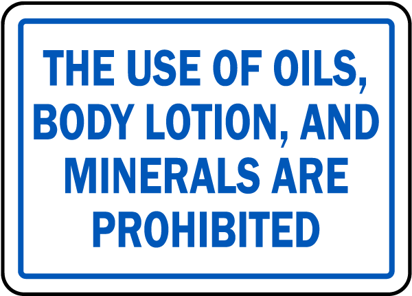 North Carolina Prohibited In Spa Sign