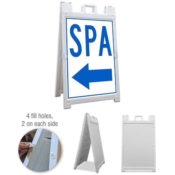 Spa Left Arrow Sandwich Board
