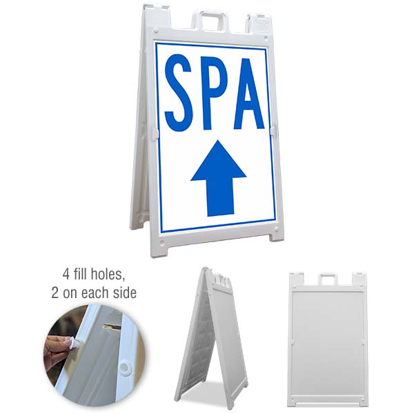 Spa Up Arrow Sandwich Board