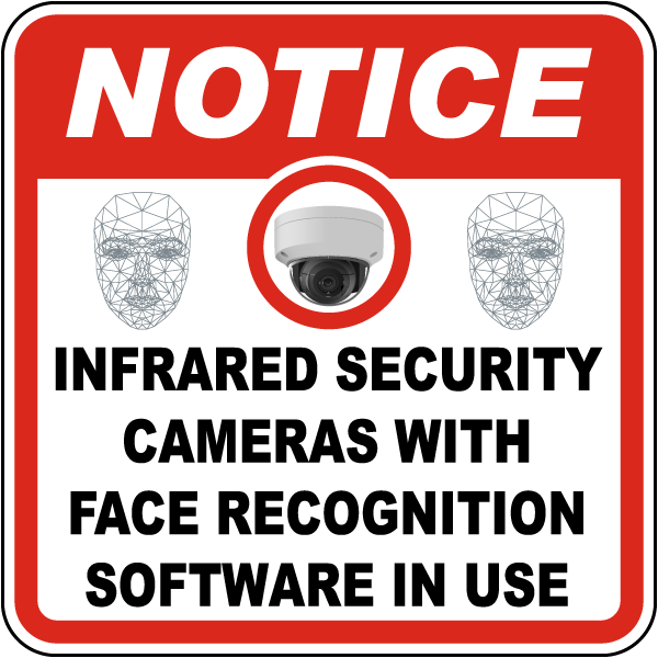 Notice Infrared Security Cameras Sign