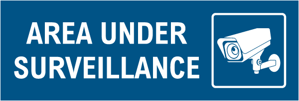 Area Under Surveillance Sign