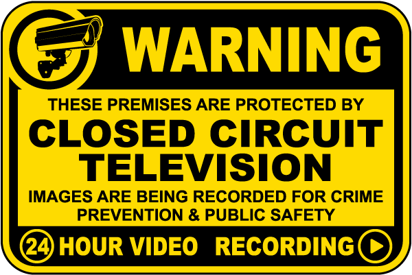 Warning Premises Are Protected Sign