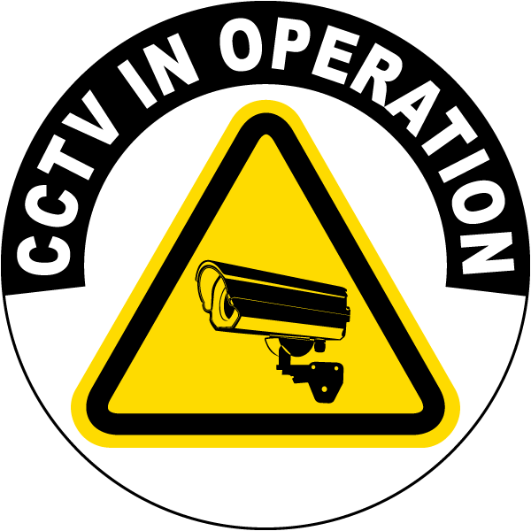 CCTV In Operation Floor Sign