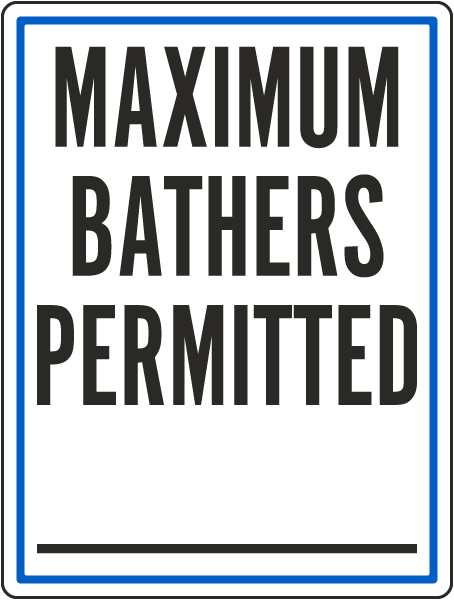 Missouri (Kansas City) Maximum Bathers Sign