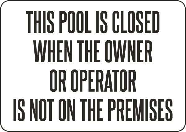 New Jersey This Pool Is Closed Sign