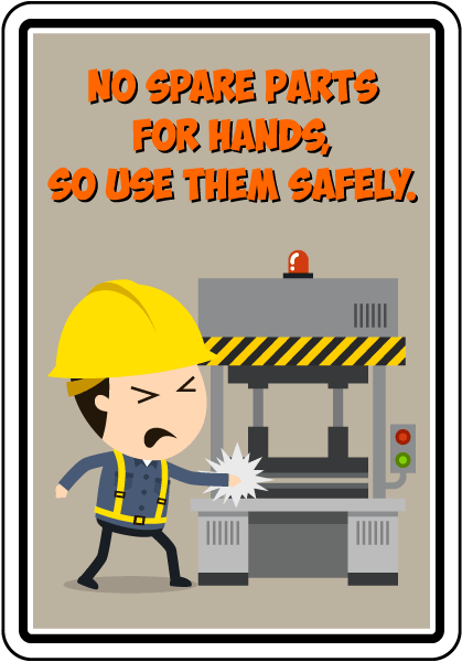 No Spare Parts for Hands Sign