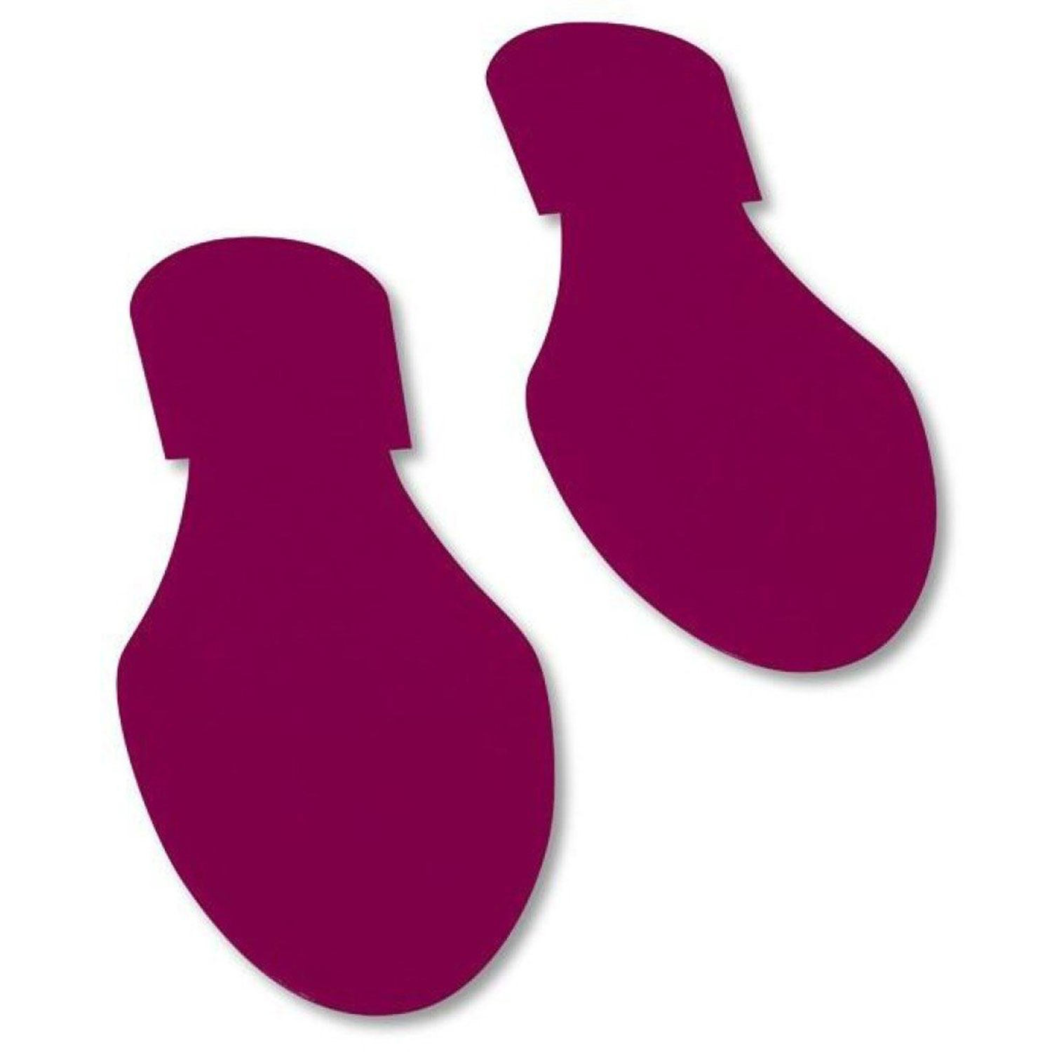 Mighty Line Solid Colored Purple Footprint