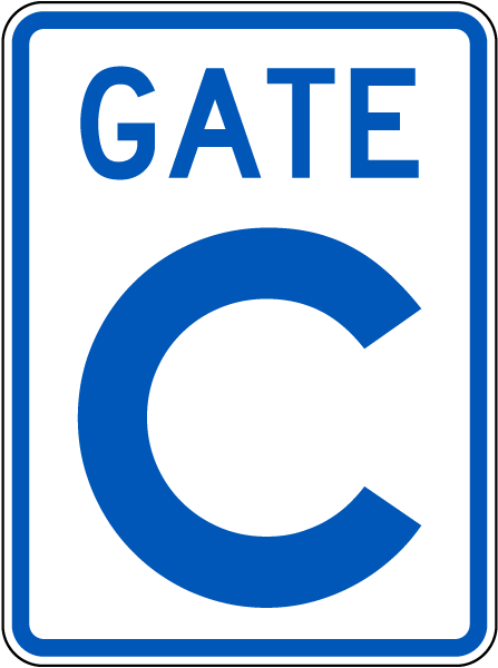 Gate C Sign