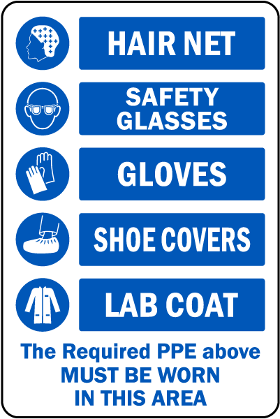 PPE Must Be Worn In This Area Sign