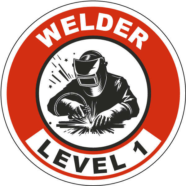 Welder Level 1 Hard Hat Sticker