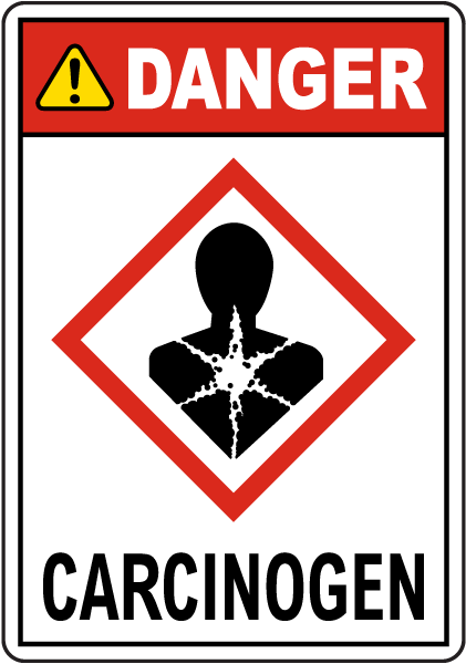 Danger Carcinogen GHS Sign