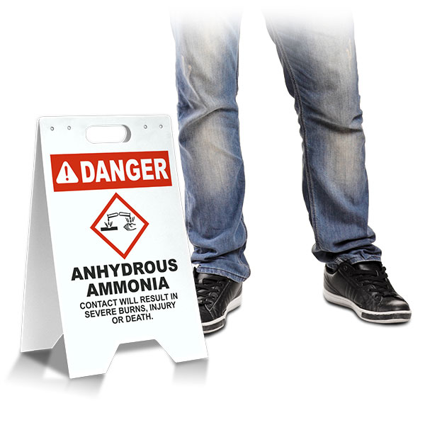 Danger Anhydrous Ammonia Floor Stand