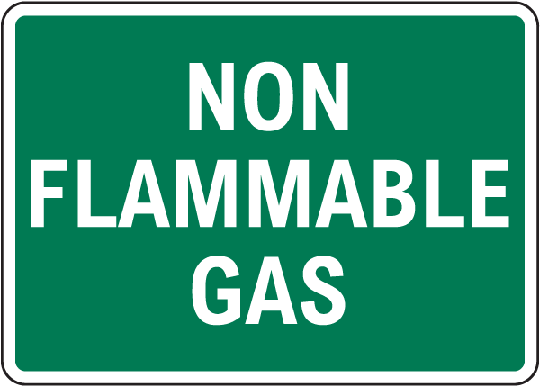 Non Flammable Gas Sign