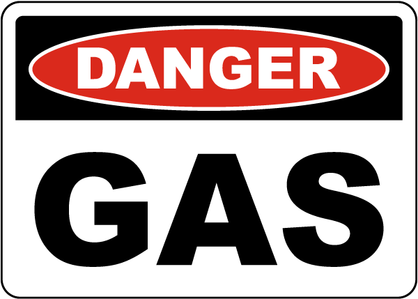 Danger Gas Sign