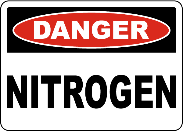 Danger Nitrogen Sign