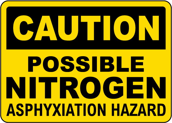 Caution Possible Nitrogen Sign