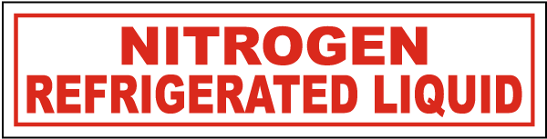 Nitrogen Refrigerated Liquid Label