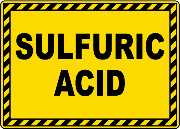 Sulfuric Acid Sign