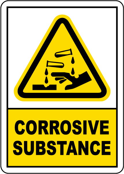 Corrosive Substance Sign