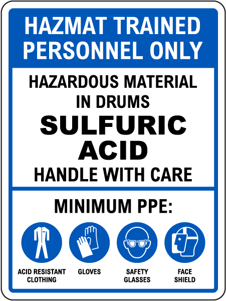 Hazmat Trained Personnel Only Sign