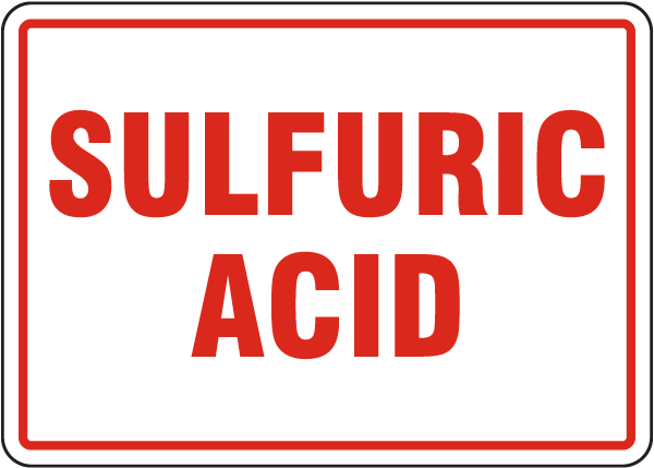 Sulfuric Acid Sign