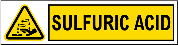 Sulfuric Acid Label