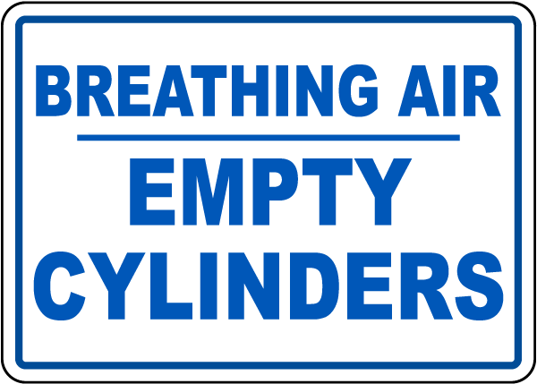 Breathing Air Empty Cylinders
