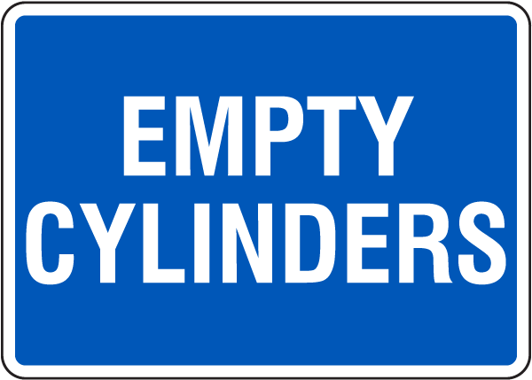 Empty Cylinders Sign