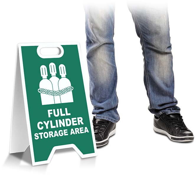 Full Cylinder Storage Area Floor Stand