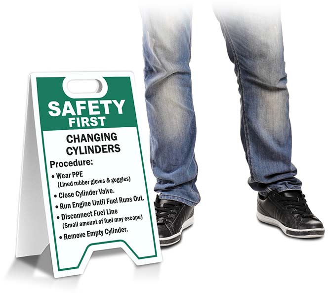 Safety First Changing Cylinders Floor Stand