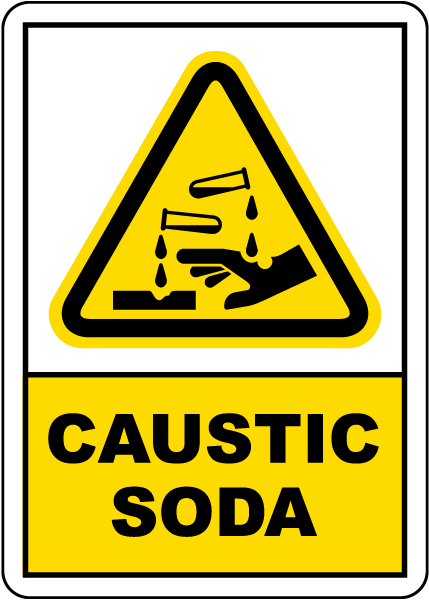 Caustic Soda Sign