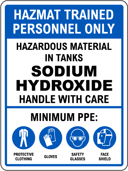 Hazmat Trained Personnel Only Sign