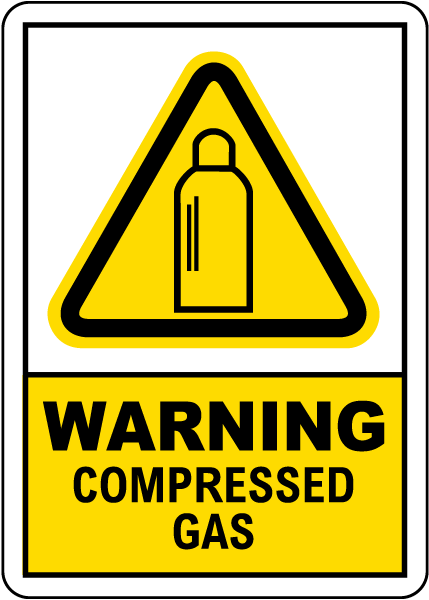 Compressed Gas Sign
