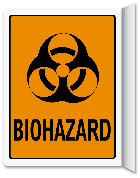 2-Way Biohazard Sign