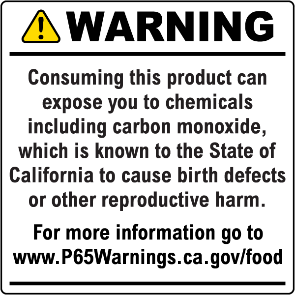 Warning Consuming This Product Can Expose You To Chemicals Sign