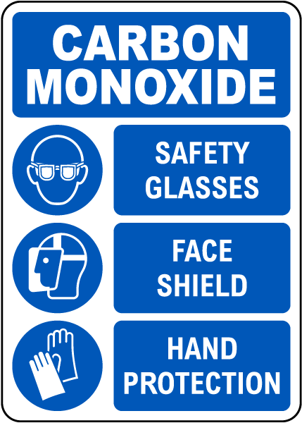 Carbon Monoxide 3 PPE Sign