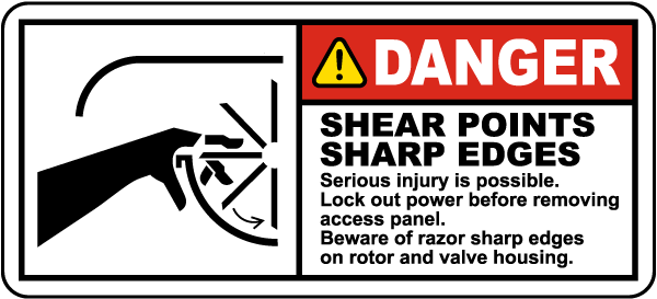 Lockout Power Before Removing Access Panel Label