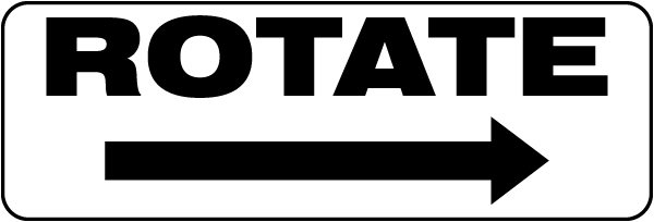 Rotate To The Right Label