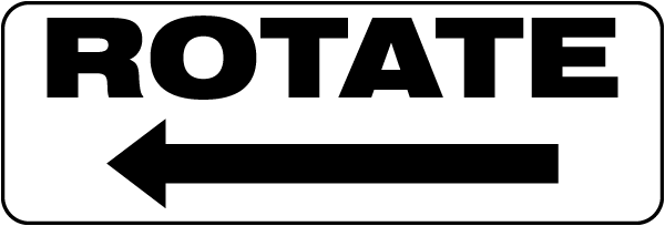 Rotate To The Left Label